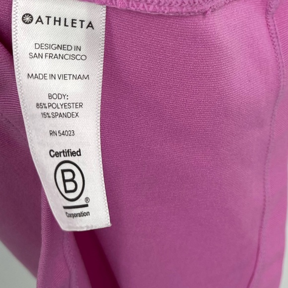 Athleta Tank Top Razorback Workout Tank Top Size Large Pink - Picture 4 of 5